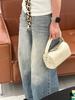 2025 Large Capacity Korean Style Soft Genuine Leather Cheese Handheld Underarm Bag - Light Luxury Casual Niche Design
