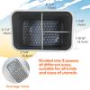 Dish Brush Holder with Removable Tray | Sink Organizer for Sponge Scrubber & Utensils | Countertop Drying Rack