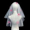 Flower Studded Bridal Veil for Bride To Be Gift, Bridal Shower, Wedding Veil