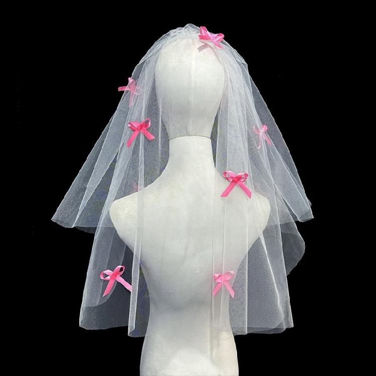 Flower Studded Bridal Veil for Bride To Be Gift, Bridal Shower, Wedding Veil