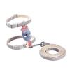 Pet Leash Adjustable Anti-escape I-shaped Outdoors Puppy Kitty Pet Harness with Pulling Rope Household