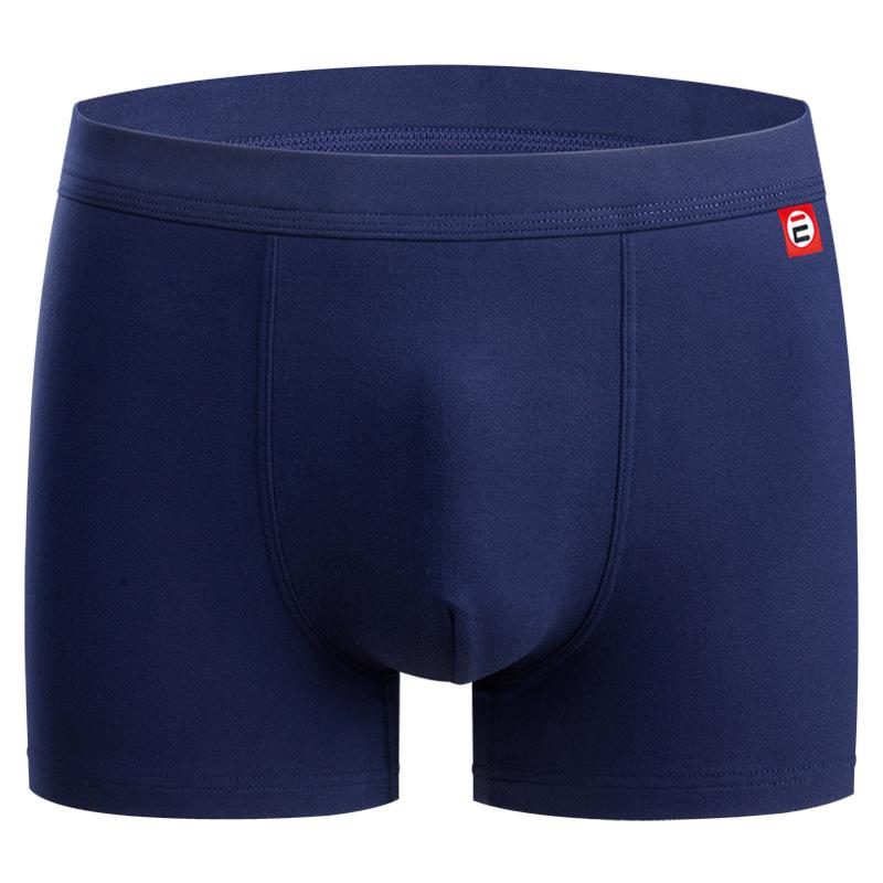 Men's Underwear Antibacterial Crotch Breathable Large Size Mid-waist Boys Boxer Shorts Underwear Men's Fall and Winter