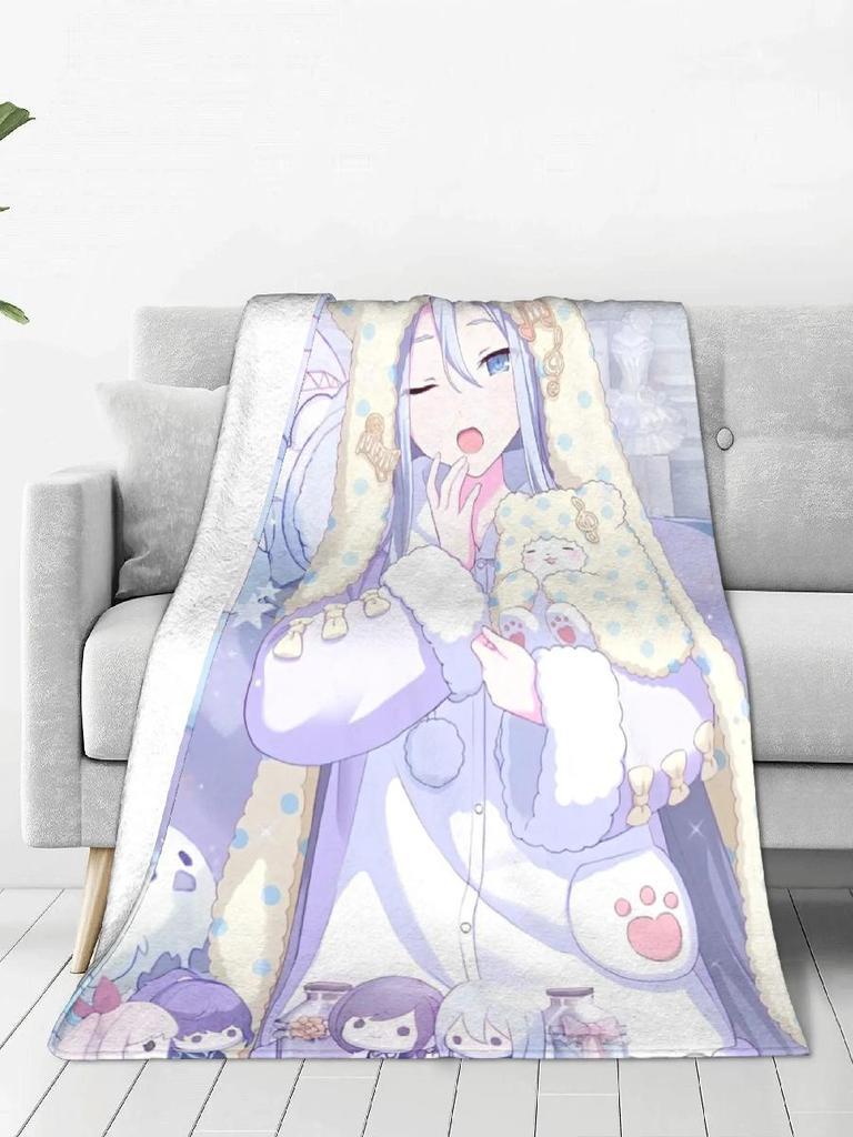 Yoisaki Kanade Flannel Throw Blanket Super Soft for Travel Bed Use Home Textiles