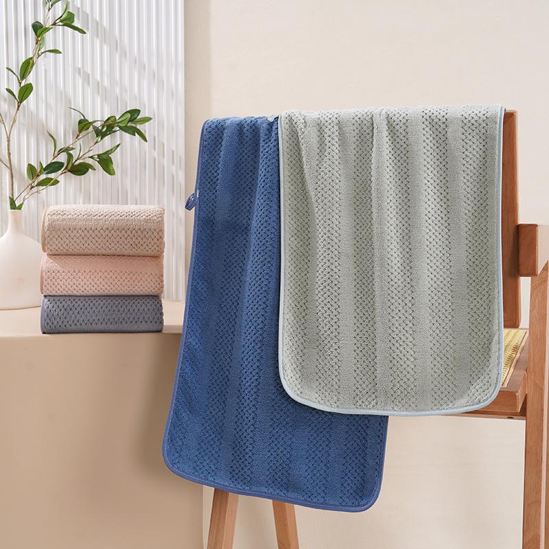 Ananas Gitter Badetuch Set Korallenfleece Hohe Saugfähigkeit Schnelltrocknend Weich Dickes Handtuch für Zuhause Bad Spa