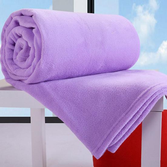 Warm Color Soft Solid Blanket Home Living Room Bedspread Cover Rug Sofa Decor