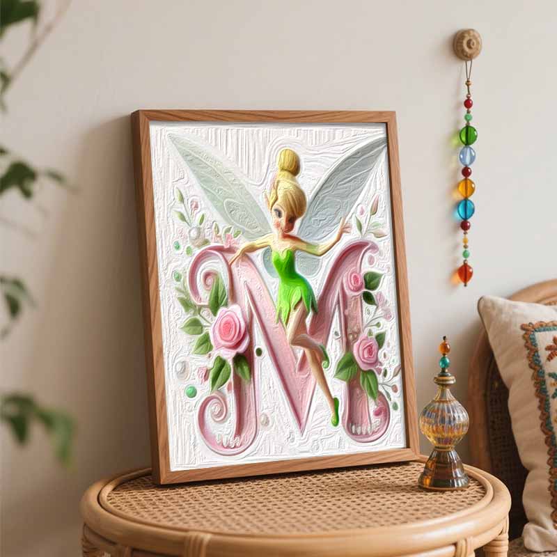 Disney Oil Painting Art Tinkerbell Painting Hobby Cultivating Gifts Home Decoration