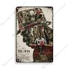 Classic Movie Poster Se7en Metal Sign Wall Plate Retro Decorative Sign Home Bar Club Cafe Cinema Wall Decor Vintage Metal Plaque
