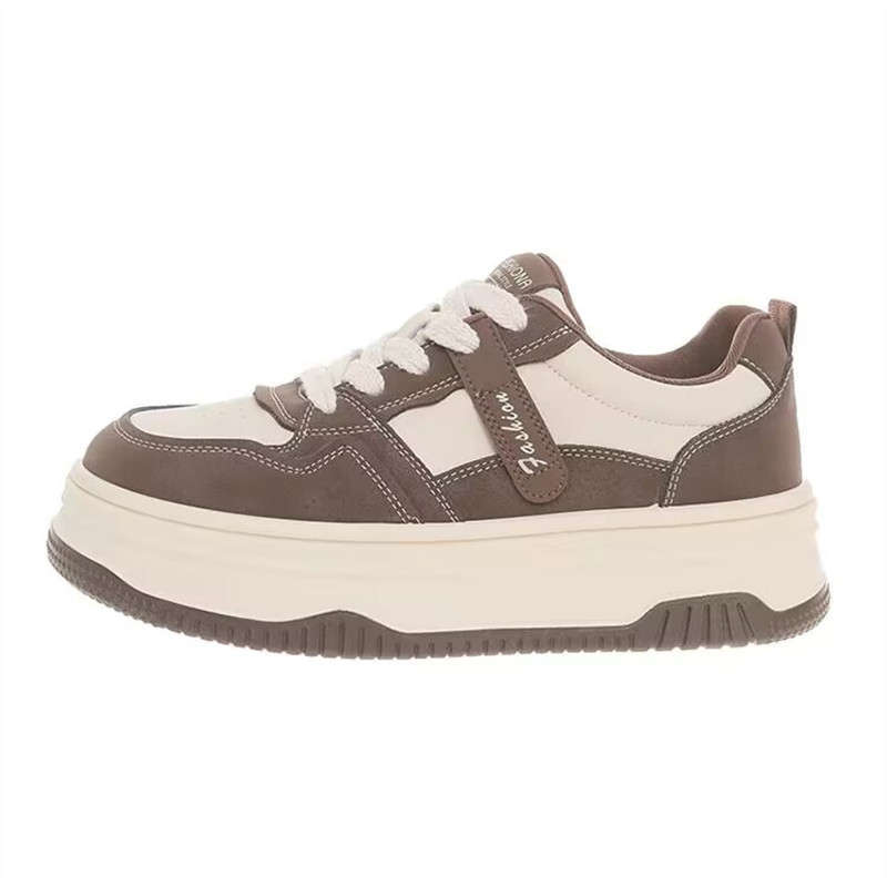 Melad thick baseplate shoes women's 2025 new spring and autumn breathable versatile shoes women's shoes heightening casual sports shoes