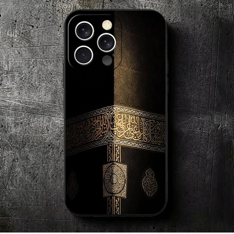 Islam Muslim Mosque Soft Phone Case for iPhone 16 16E 17 Air 15 Pro Max 14 Plus 13 Mini 11 12 7 Black Cover Back Shell