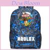 Mochila Escolar Infantil Roblox Pattern Com Grande Capacidade E Material de Nylon Durável