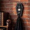 Wooden Hook Dark Lunar Phase Skull Wall Hanging Key Hook Retro Witch-style Wall Decoration Hanger