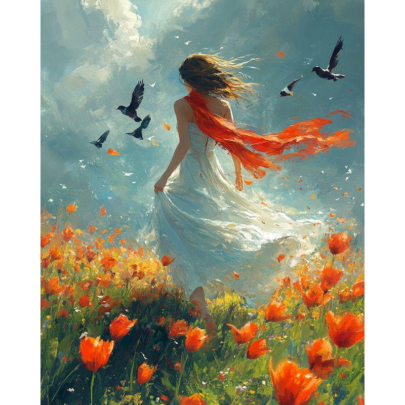 GATYZTORY Picture By Number Girl Kits Home Decor Painting By Numbers Figure Drawing On Canvas HandPainted Art DIY Gift