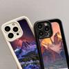 LZ25 Mountain Peak Forest Snow Silicone Phone Case for Infinix Smart 9 Hot 40i Tecno Camon20 Moto G22 G30 OnePlus Google Pixel 9 Shockproof Back Cover