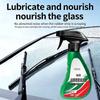 Cleaning agent for removing oil film coating and water stains on car glass, cleaning windshield to remove oil film