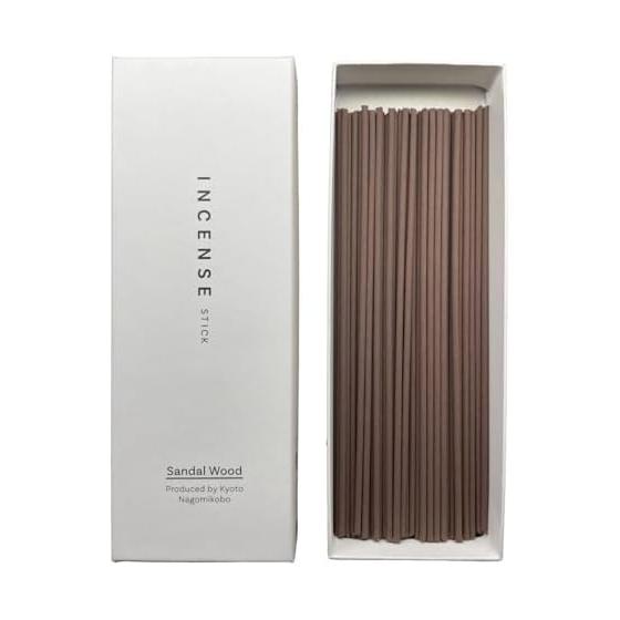 Kyoto Incense, Sandalwood, Approximately 60 pieces, 20g, Sandalwood, Made in Japan, Temple Scent, Kyoto Incense, No Incense Stand, Stick, Incense