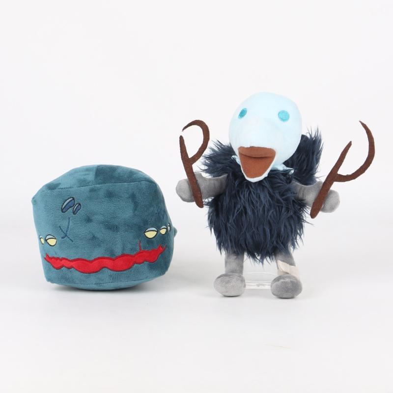 20cm Slay The Spire Neow and Crow Plush Doll Set Cute Soft Stuffed Toys Game Peripheral Collectible Gift for Game Lovers and Otaku