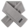 [Heiduomi] Men's Scarf Stole, Large Size, Striped Block Check, Autumn Winter, Washable, Thick, Solid, Warm Unisex Muffler (Light Gray)