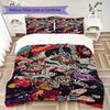 Soul Eater Pattern Bedding uilt Set uilt Cover Pillowcase Home Decoration Birthday Gift (1 * duvet cover + 2 * pillowcase without core)172
