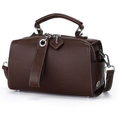Diese Handtasche mit Litschi-Muster ist eine Retro- und modische Umhängetasche für Frauen und eine Pendlertasche.