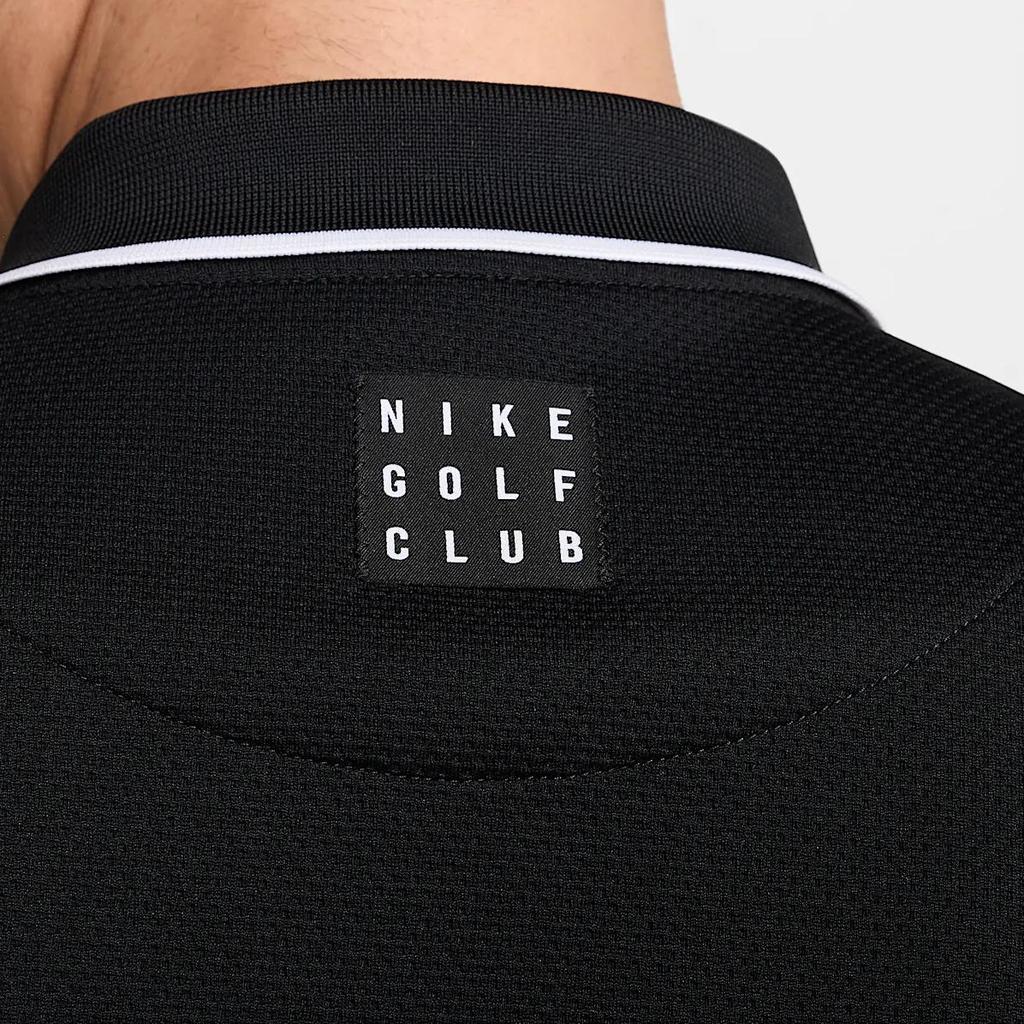 Nike Golf Club Dri-Fit Comfortable Soft Loose Breathable Short Sleeve Polo Shirt Men Tops Black White FQ1151-010