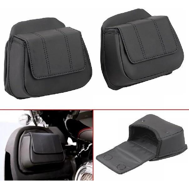 Lower Fairing Door Pockets Black Box Tool Bag for Harley Touring Road Glide Street Glide Tri Glide Ultra Limited 2014-2023,Pair