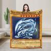 Anime Yu Gi Oh Card Blankets  Flannel Funny Breathable Throw Blankets for Bedding Lounge Textile Decor
