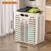 Extra Large Foldable Laundry Basket with Wheels - High Capacity, Movable & Durable