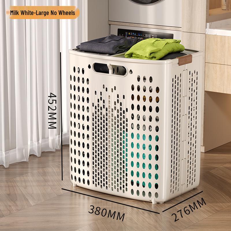 Extra Large Foldable Laundry Basket with Wheels - High Capacity, Movable & Durable