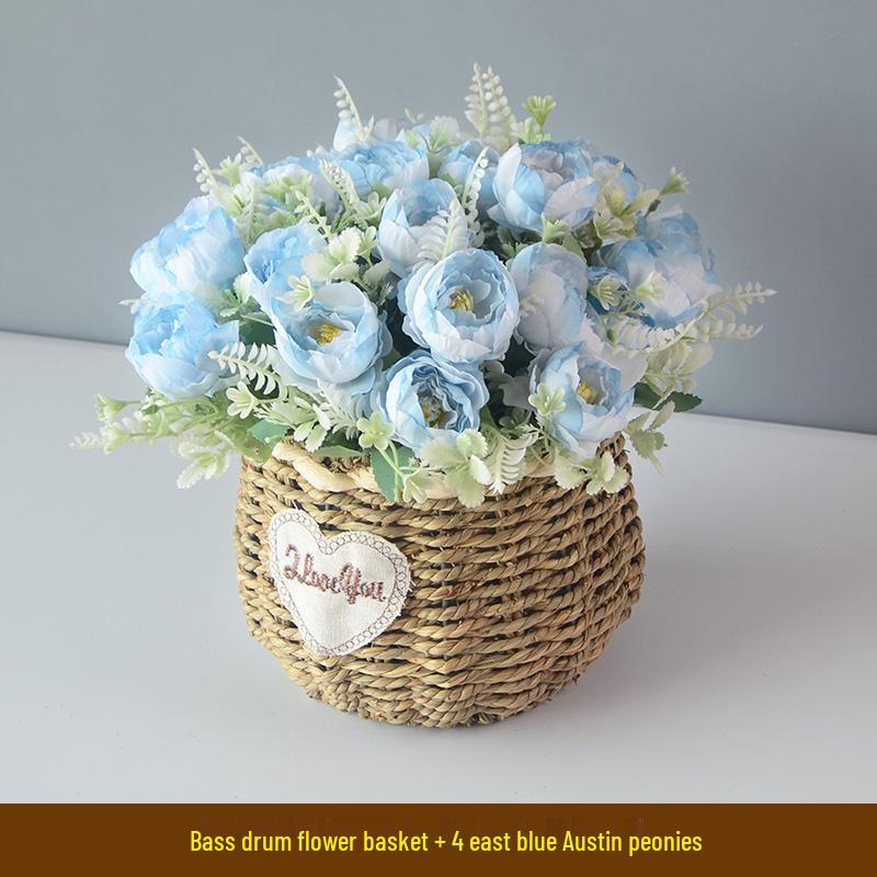 Handcrafted Willow Wicker Flower Basket for Dried Arrangements and Succulents