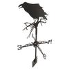 Garden Weathervane Iron Crow Ornament Wind Vane Decorative Weathercock for Outdoor Garden Farmhouse Decoration