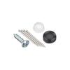 Hikari Gypsum Board Punching Board Fastener Set, Black, 4 Sets (PBST1)