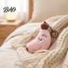 Kawaii Banana Bag Pendant Cute Plush Keychain, Soft Stuffed Fruit Adorable Keychain with Embroidered Face, Cartoon Charm for Backpack Vivid Expression