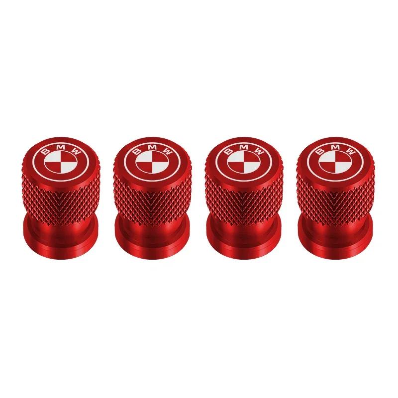 4Pcs Car Tire Valve Stems Cap Knurling Style Tire Valve Cap Aluminum Tire Wheel Stem Air Valve Cap for BMW M E90 E91 E92 X3 X5