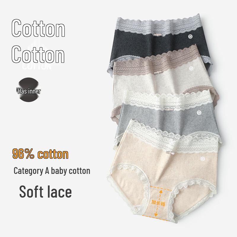 

Women s Pure Cotton Antibacterial Lace Briefs 170/95