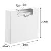 Yamazaki Magnetic Trash Bag Storage W24 x x Tower Floating Storage Easy 10664 Holder, 45L, White, D6.7 H21.4cm, Series, Storage, Case, One-Handed