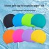 Силиконовая шапочка для плавания для взрослых и детей - Однотонная, Водонепроницаемая, С возможностью нанесения логотипа