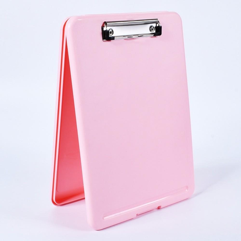 a4 Size File Organizer Plastic Document Box Practical File Folder with Clipboard School Use