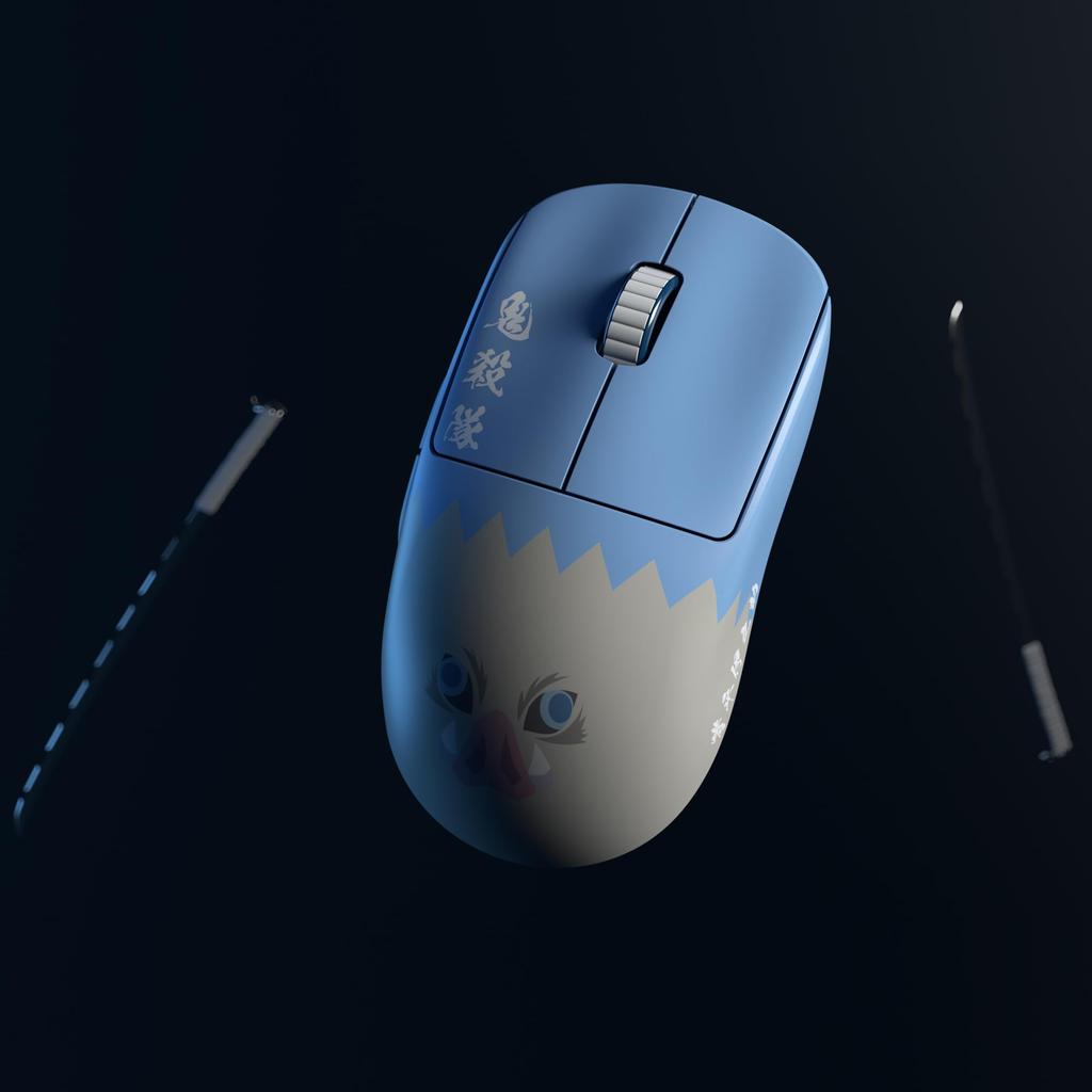 Pulsar Gaming Gears Hashibira Inosuke X2V2 Wireless Gaming 26000 Optical PAW3395 Mouse, Ultra-Lightweight 54g, Symmetrical, 2.4Ghz, 1ms, DPI, Sensor,