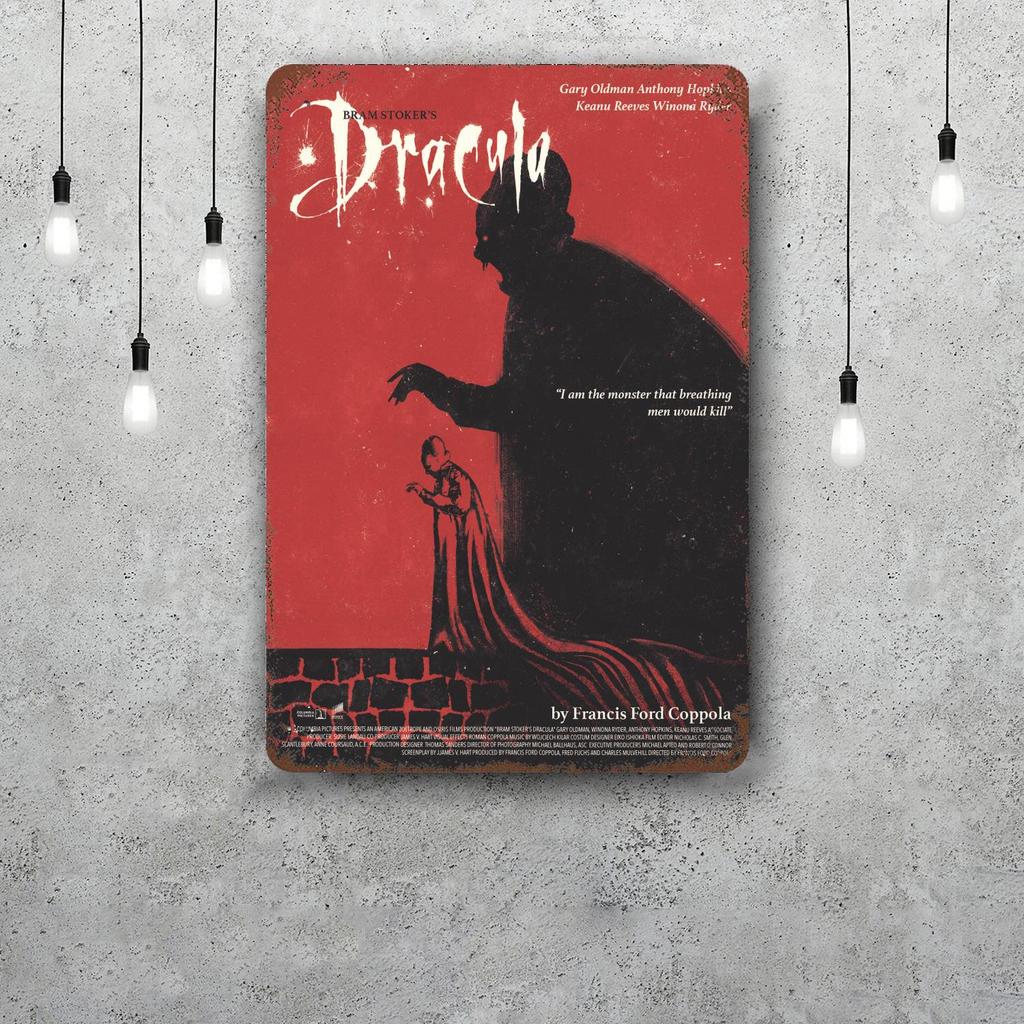 bram stokers dracula Vintage Metal Tin Signs Posters Decor Retro Metal Plaque Wall Art Decor for Garage Bar