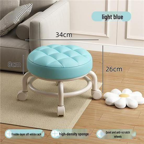 Universal Baby Walker & Multi-Purpose Stool with Soft Seat and Caster Wheels