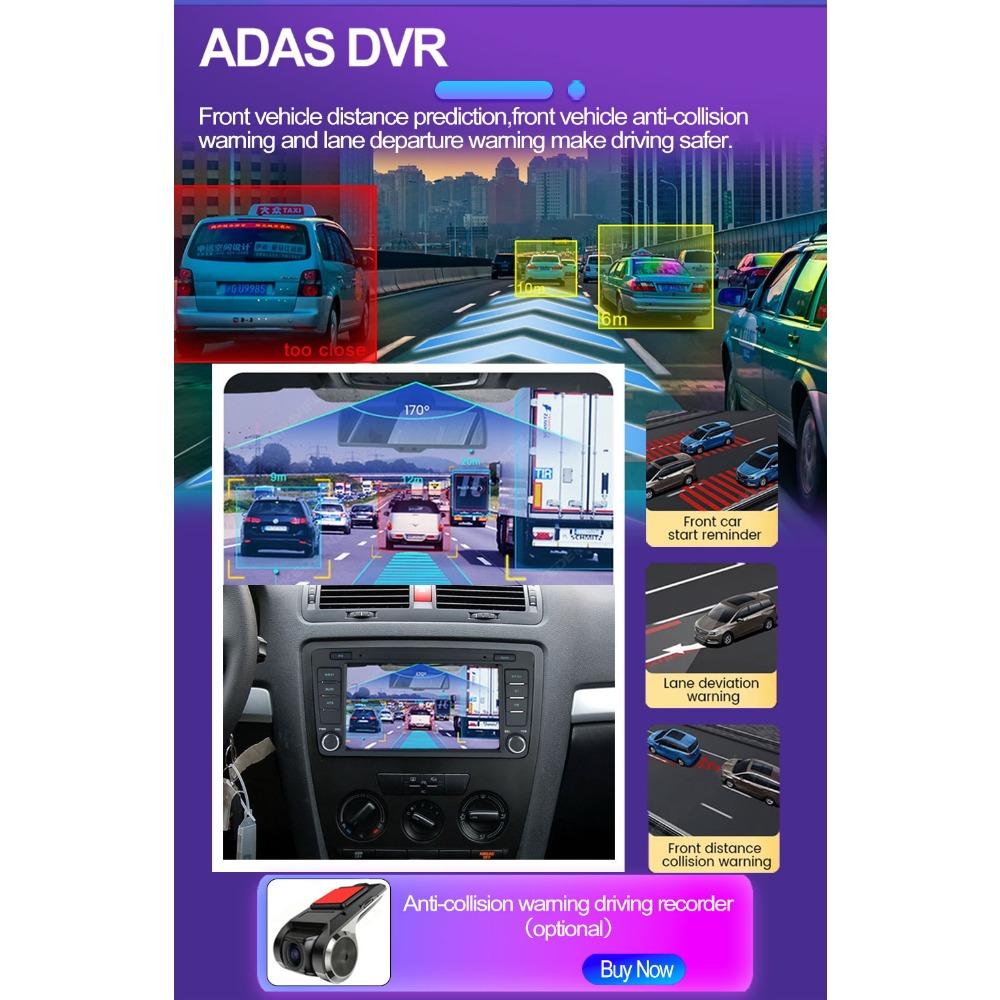 8 tommer Bilradio Android for Skoda Octavia 2 A5 2004-2013 Auto Multimedia Stereo Navigasjon 1+32GB