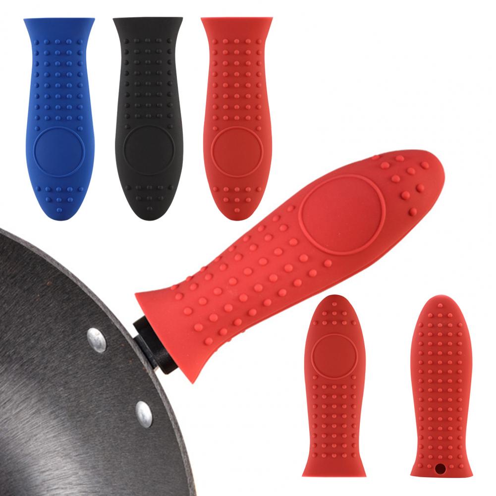 Silicone Pot Handle Sleeve Non-slip Silicone Pot Handle Cover for Heat Insulation Grip On Steamer Casserole Pans for Home