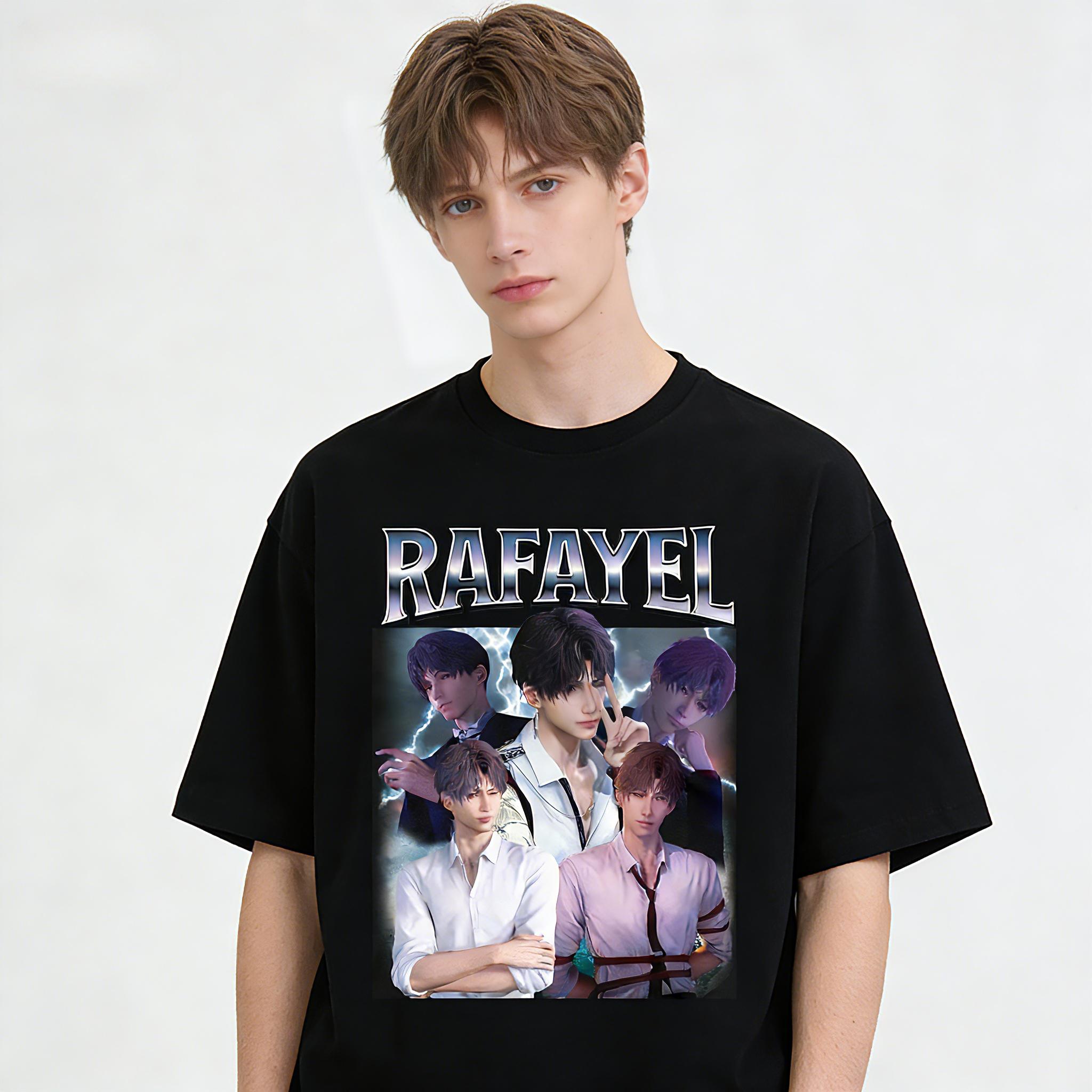 

2026 Spring/Summer Rafayel Love and Deepspace T-shirt, A Popular Fashion Harajuku Graphic Game High-quality Cotton T-shirt - ... S разноцветный