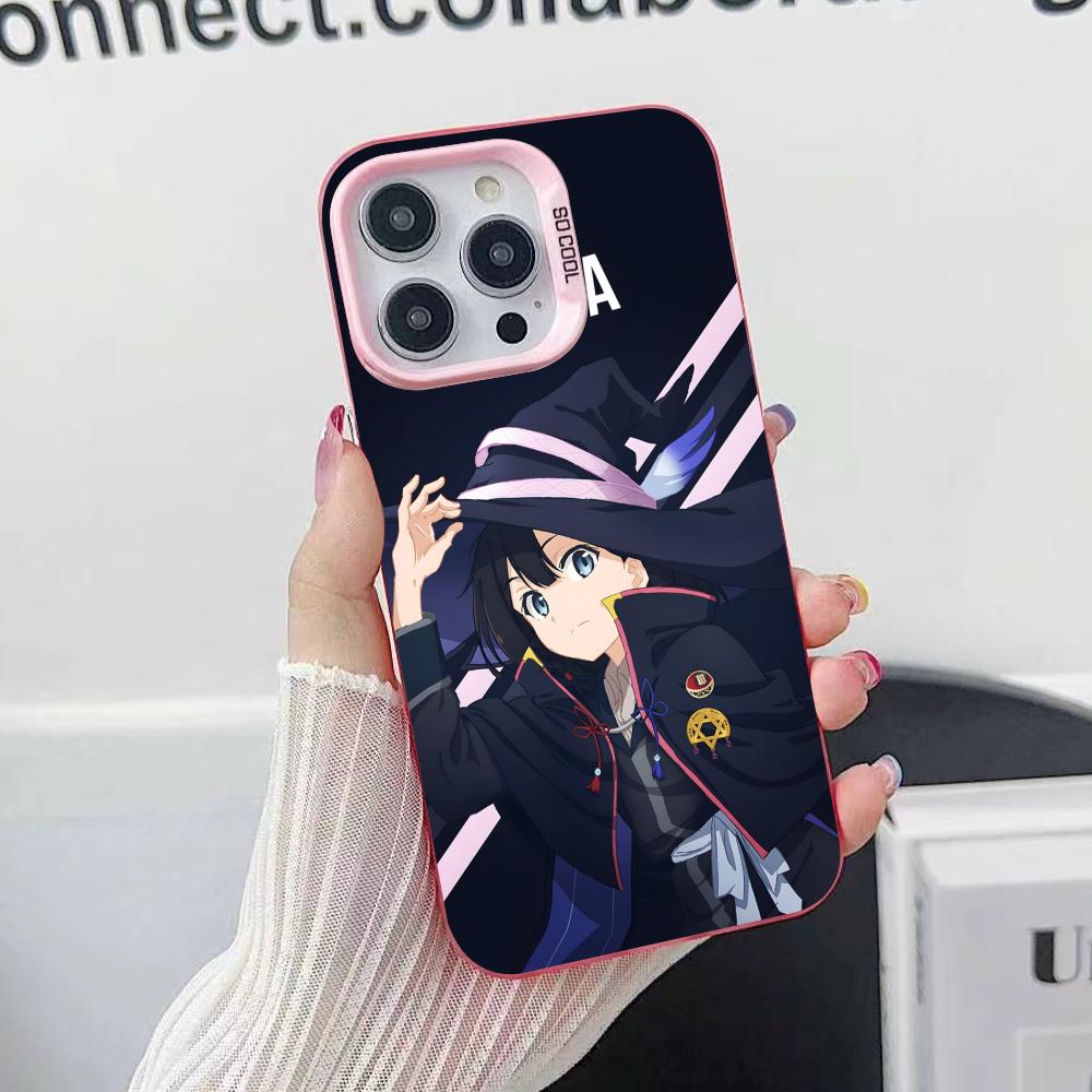 Wandering Witch Saya Phone Case for iPhone 17 16 15 14 13 12 11 X XR XS Air Pro Max Plus Pink Colorful Silver Cover