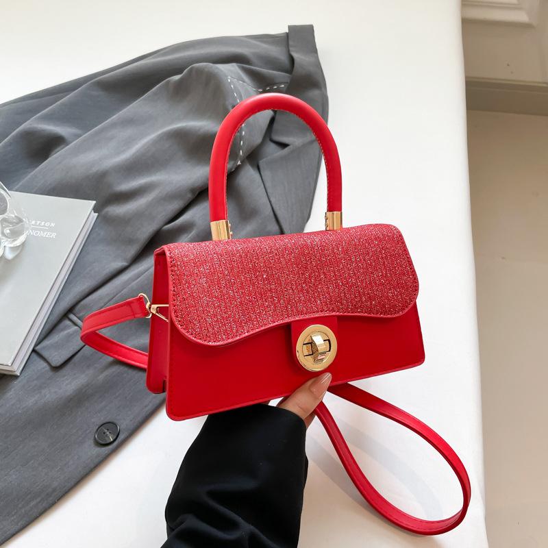 Retro handbag fashionable simple casual small square bag 2025 new shoulder messenger bag