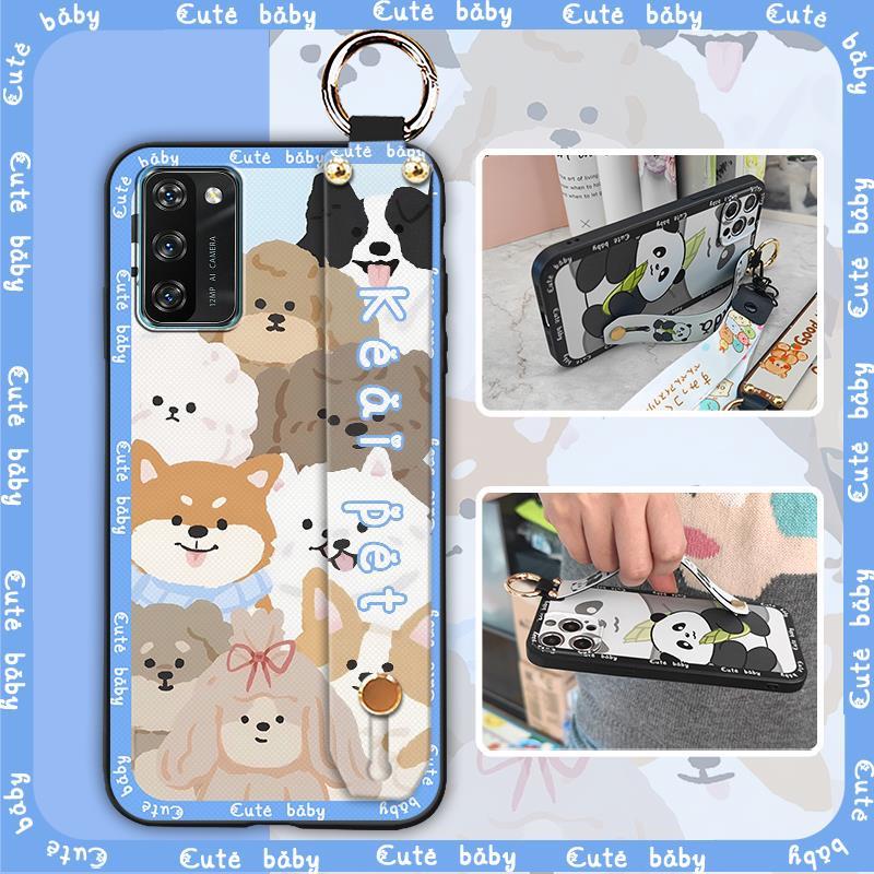 Cute Ring Phone Case For Blackview A100 Anti-knock Wristband Protective Kickstand Cartoon Silicone Fashion Design
