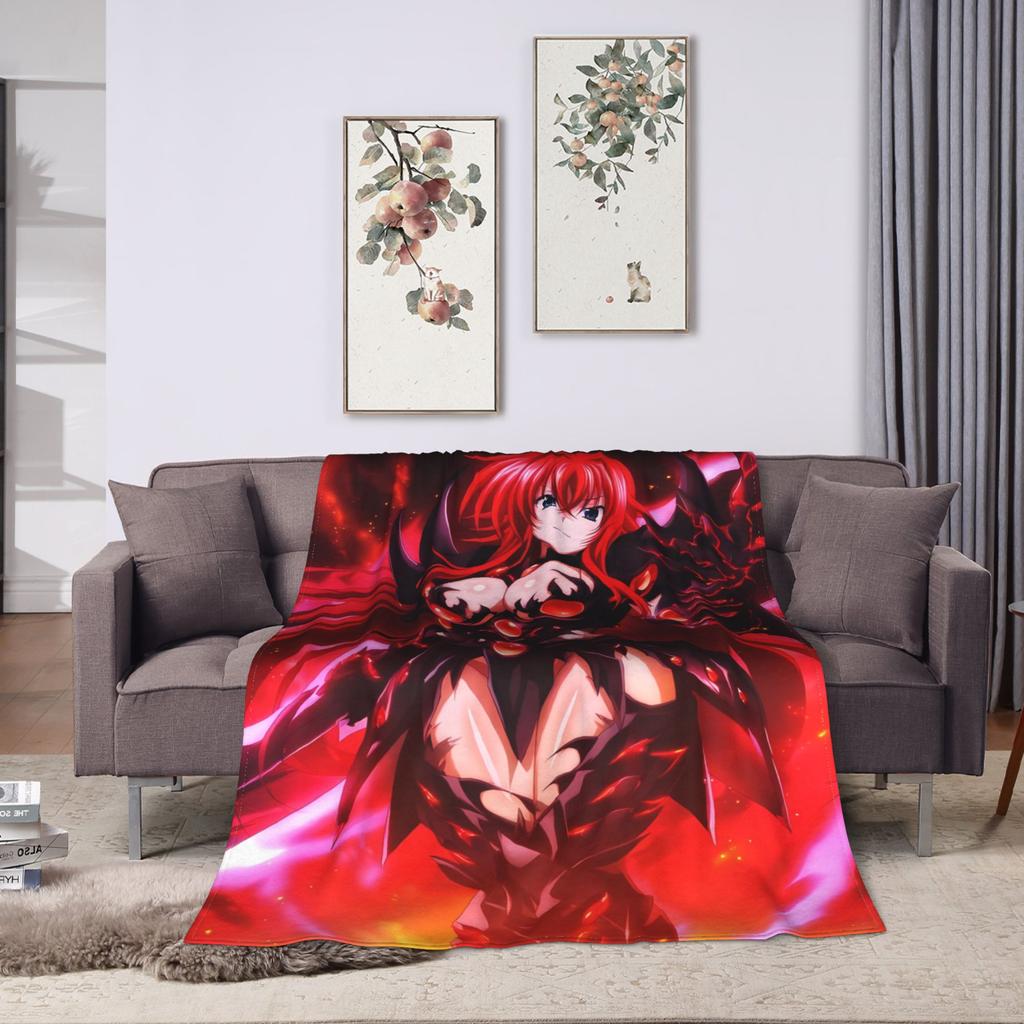 Warme weiche Decke Reise High School DxD Bettwäsche Überwürfe Flanell Tagesdecke für Sofa Sessel Lustige Schlafsofa Abdeckung