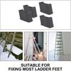 4pcs Ladder Foot Cover Ladder Mat Cover for Ladder Retractable Stairs Pads Ladder Leg Protective Cover Ladder Feet Rubber Pad Ladder Leg Protector