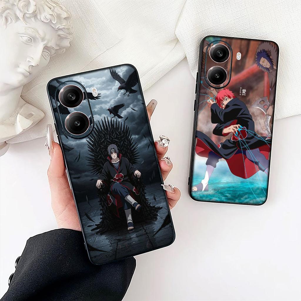 Sasori Narutos Itachi Uchiha Casing Cover for Samsung Galaxy S22 S21 S20 FE Ultra Plus A35 A36 A37 A33 A34 A04 A71 Phone Case