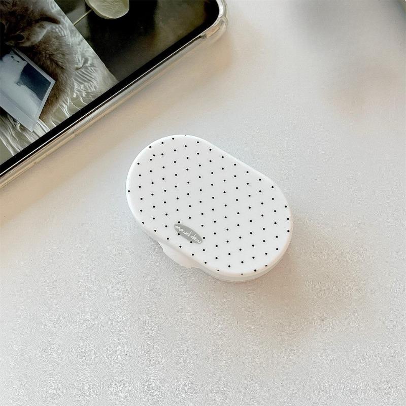 1vnt Ins Letter Print Kontaktinių lęšių dėklas kontaktinių lęšių dėklas Beauty Eye Box Nešiojama kontaktinių lęšių dėžutė su veidrodiniais pincetais